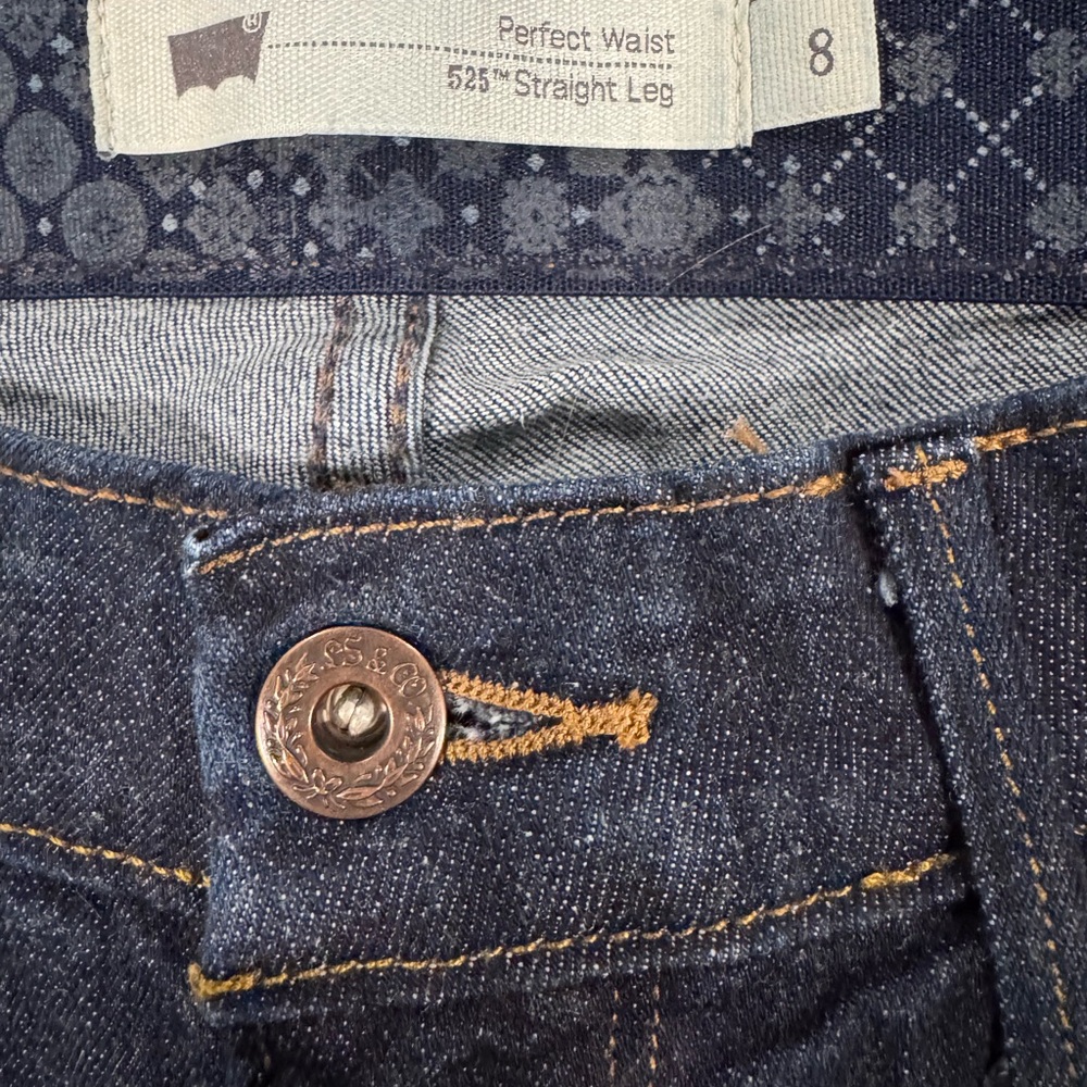 Levi's Deep Blue Straight Leg Jeans